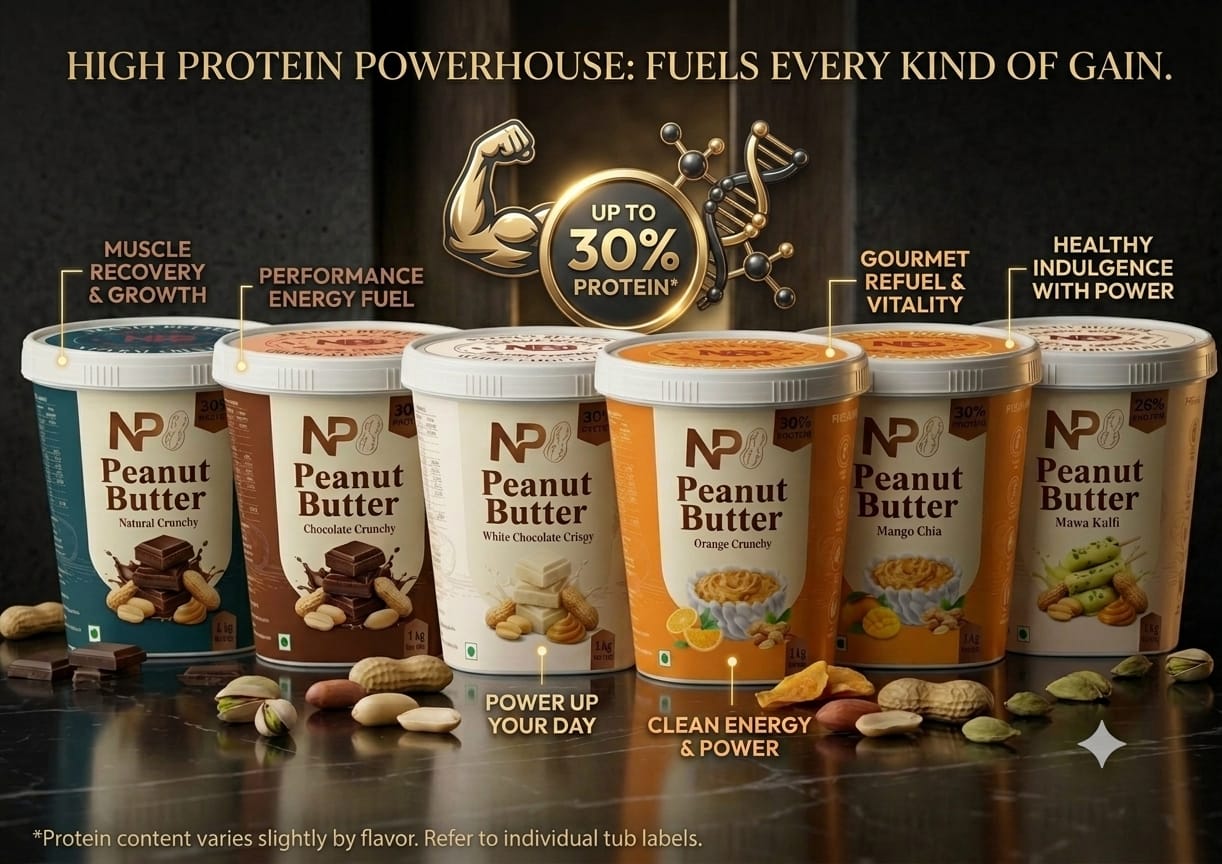 NPB 100% Natural Crunchy Peanut Butter π― | Elite Performance Fuel