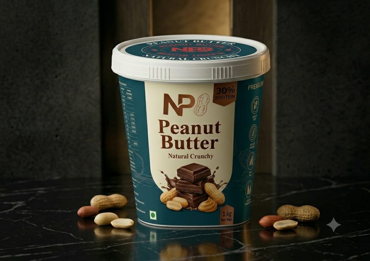NPB 100% Natural Crunchy Peanut Butter 🍯 | Elite Performance Fuel