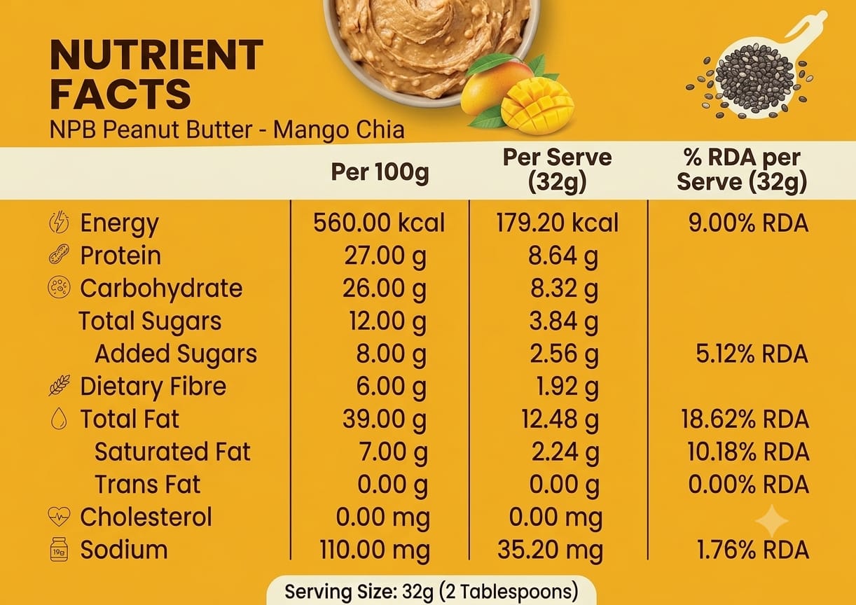 NPB 100% Natural Crunchy Peanut Butter 🍯 | Elite Performance Fuel