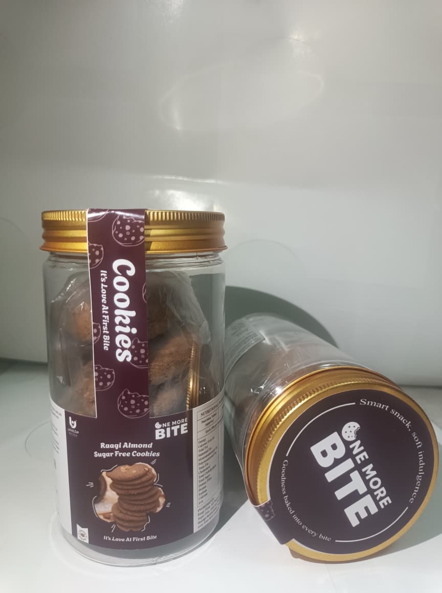 One More Bite | Raagi Almond Sugar-Free Cookies (200g)