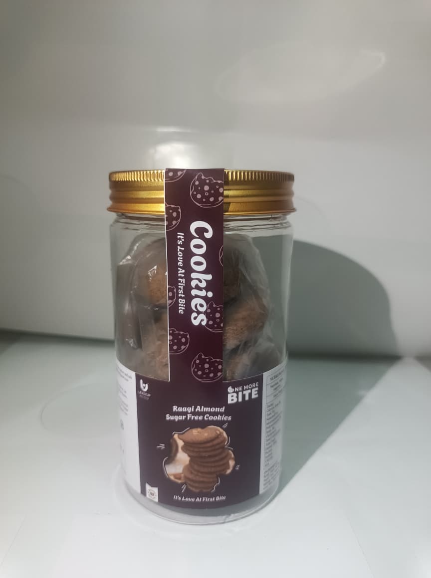 One More Bite | Raagi Almond Sugar-Free Cookies (200g)